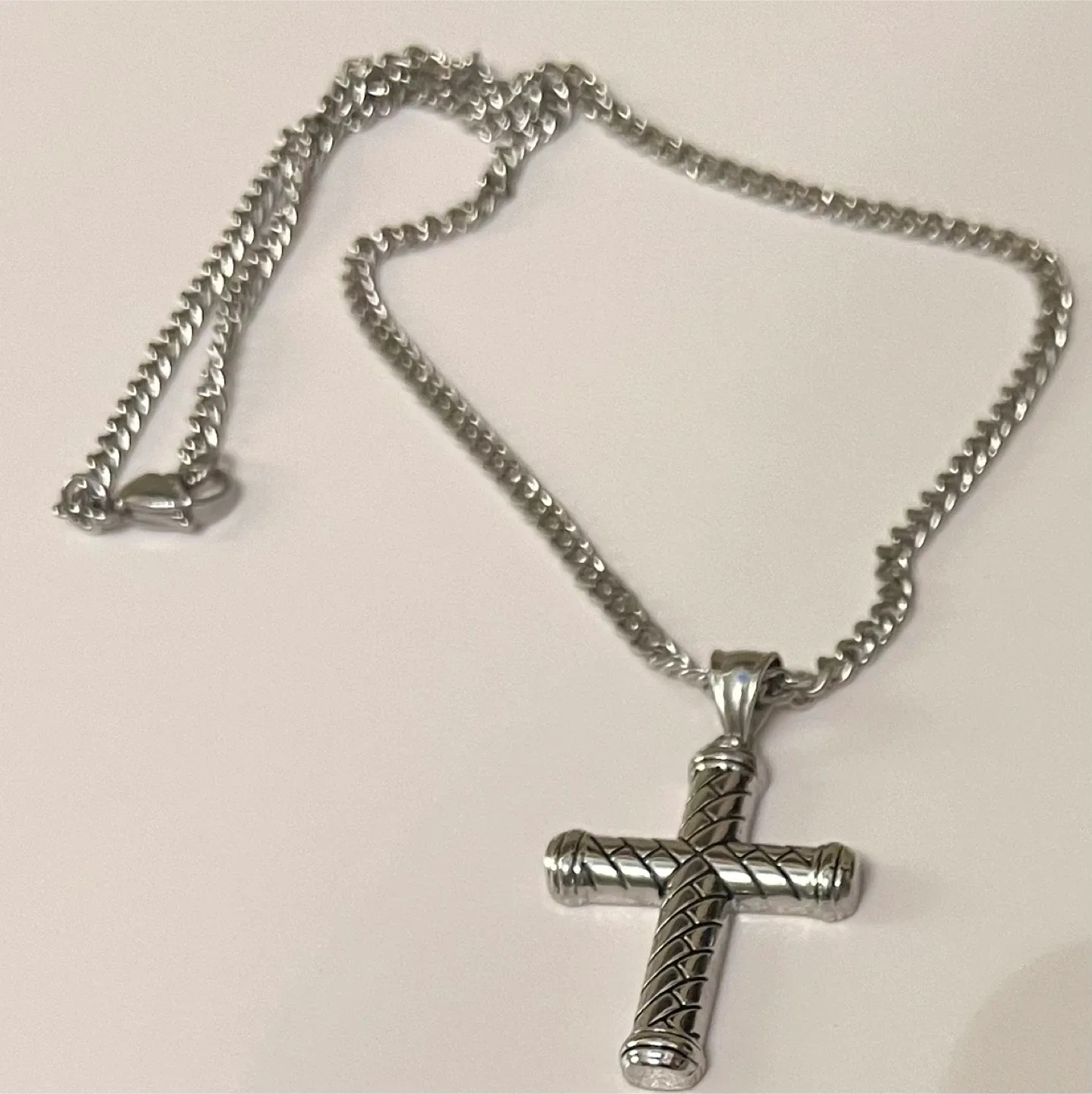 Herringbone Cross Necklace thumbnail