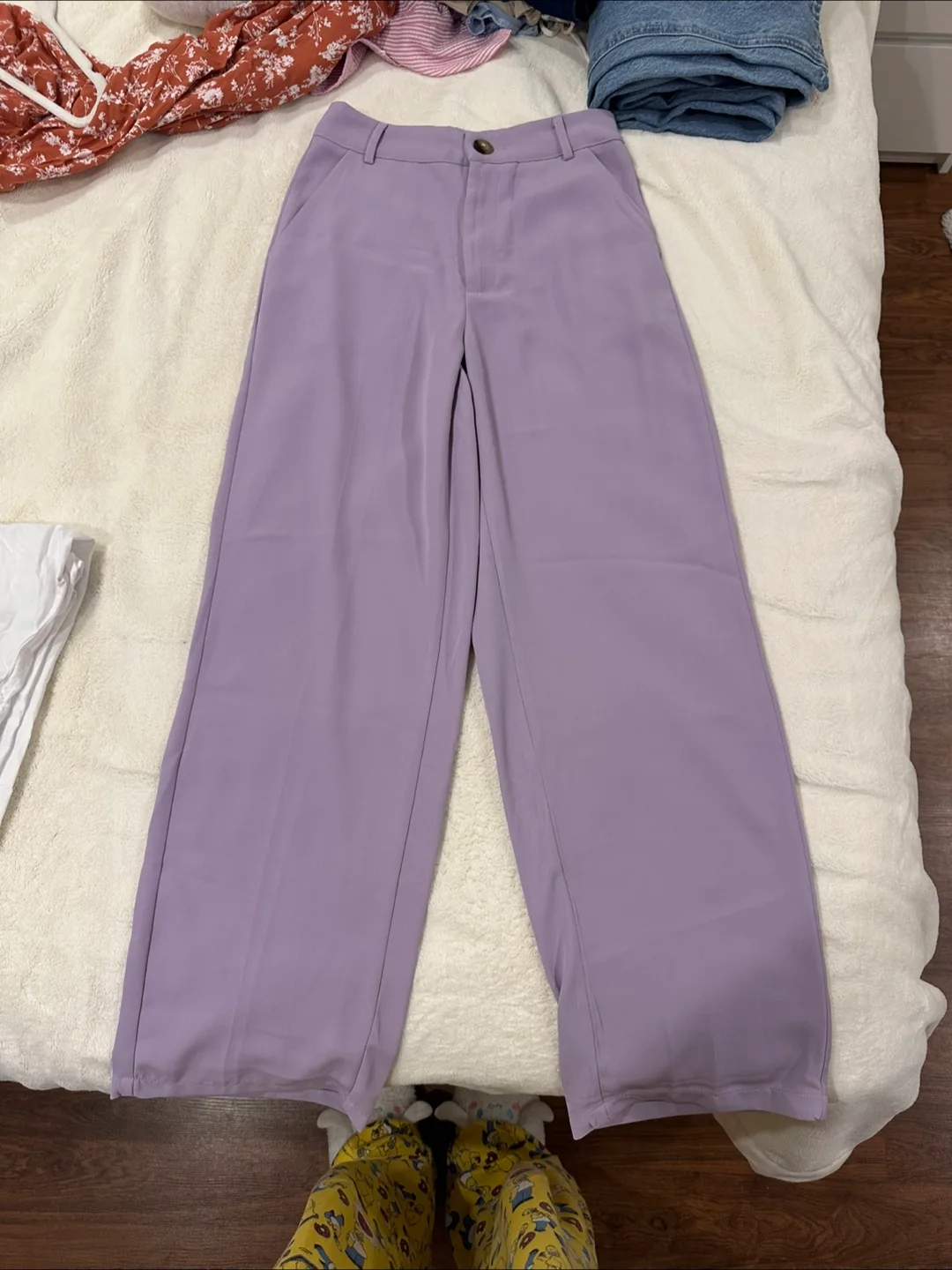 Lilac Wide Leg Pants thumbnail