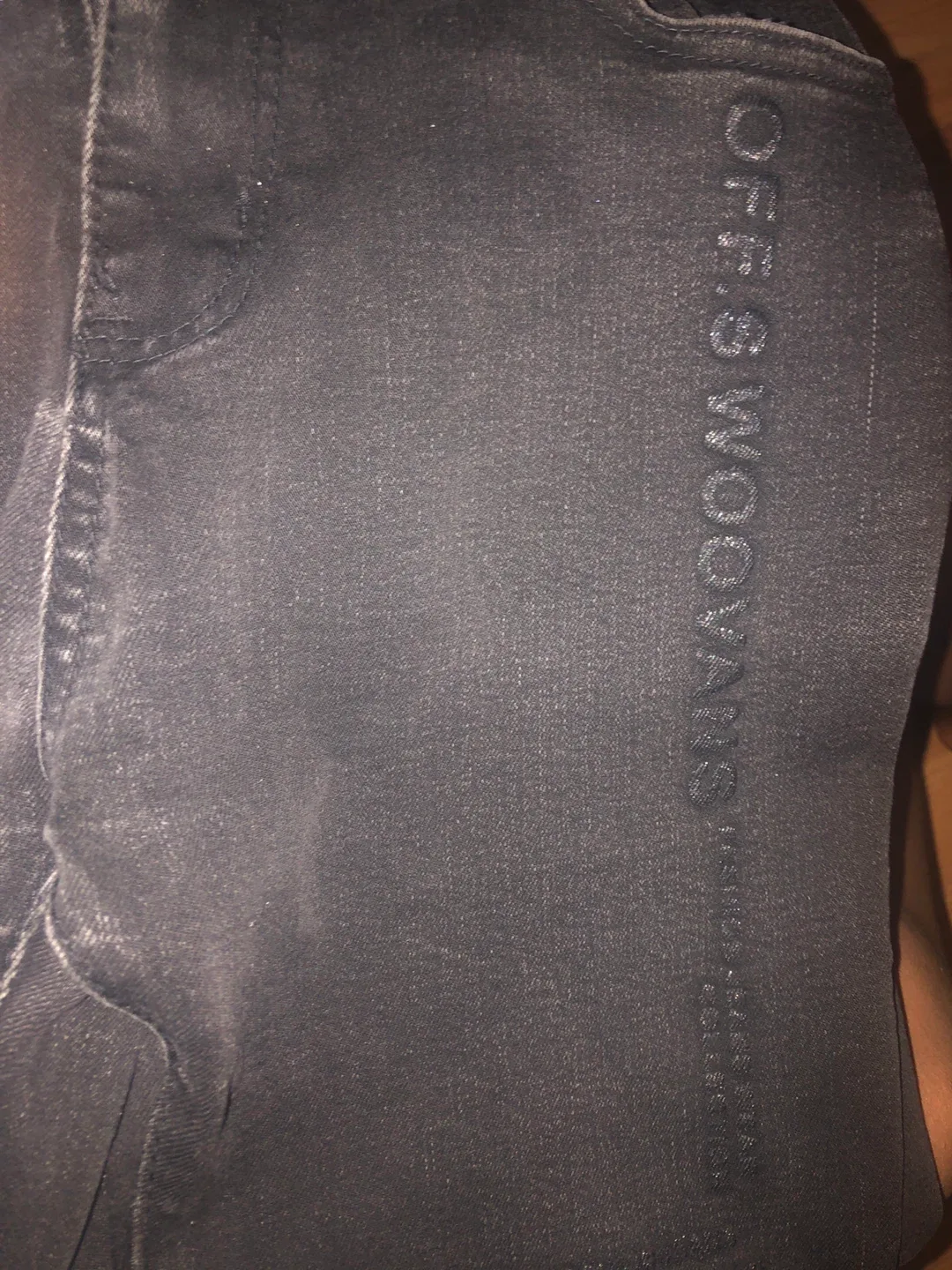 OFF.S WOOVANS Black Jeans image indicator(2)