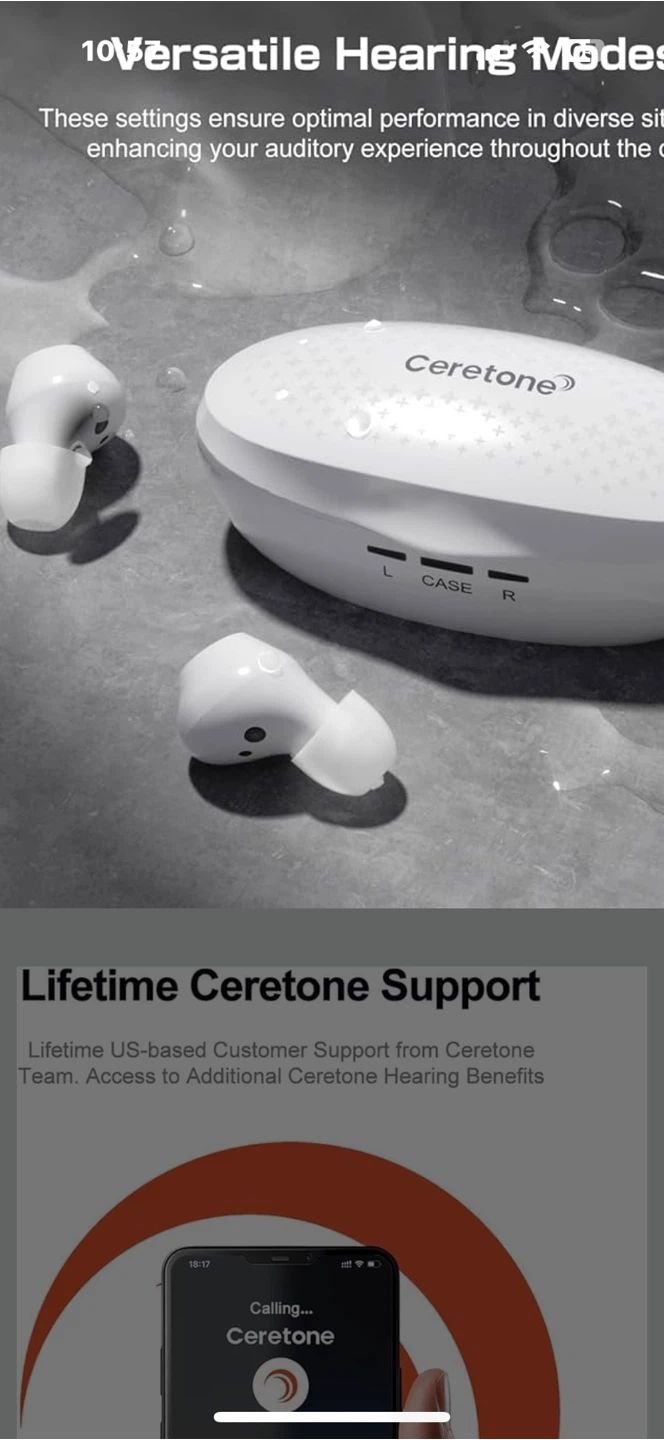 Ceretone Fusion OTC Hearing Aids - photo 2