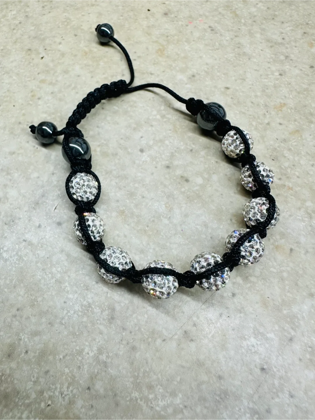 Beaded Bracelet - Black, Silver, Grey image indicator(9)