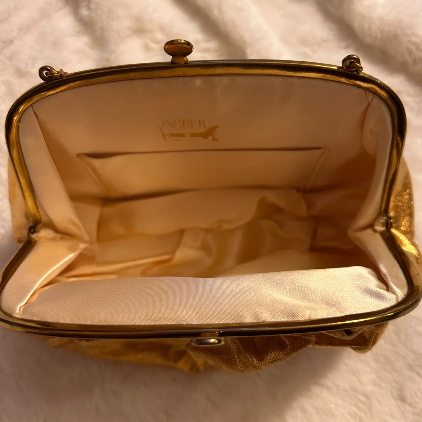 Ingber Gold Metallic Evening Bag image indicator(2)