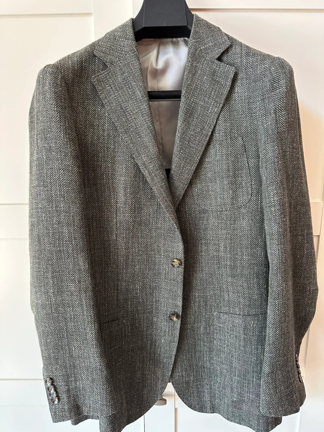 Suitsupply Green Herringbone Blazer 44L - photo 3