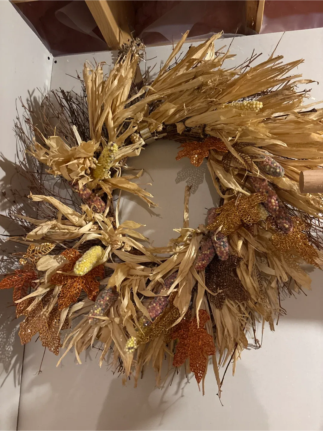 Fall Harvest Corn Wreath (favourite) thumbnail