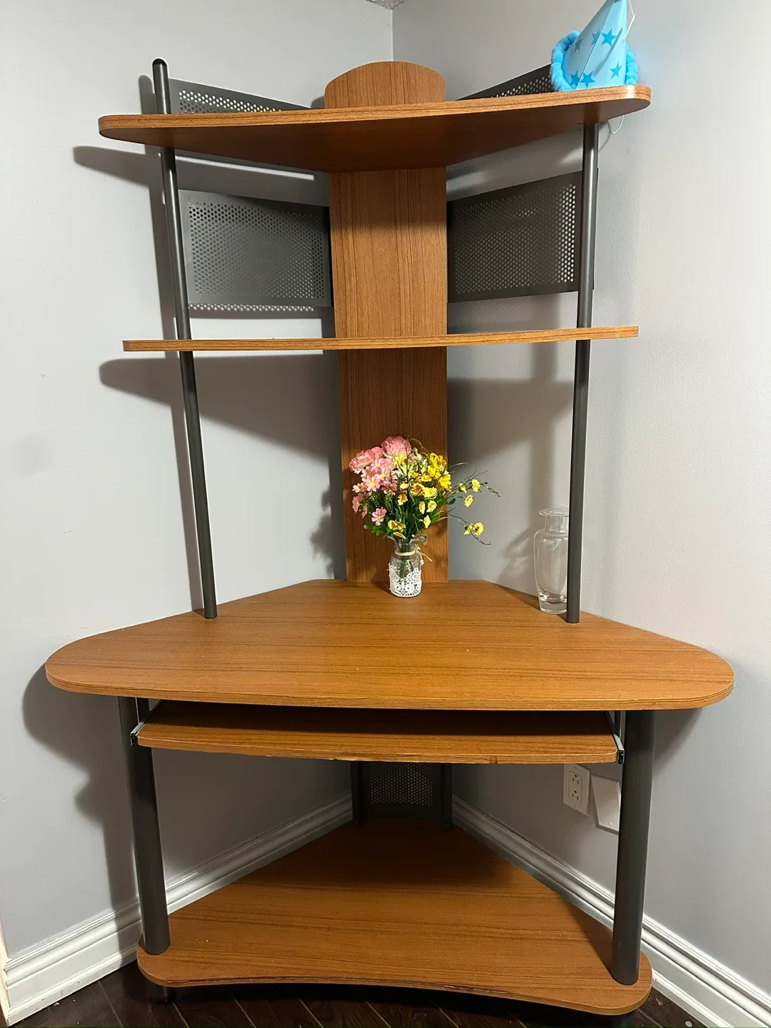 Corner Computer Desk with Shelves image indicator(2)