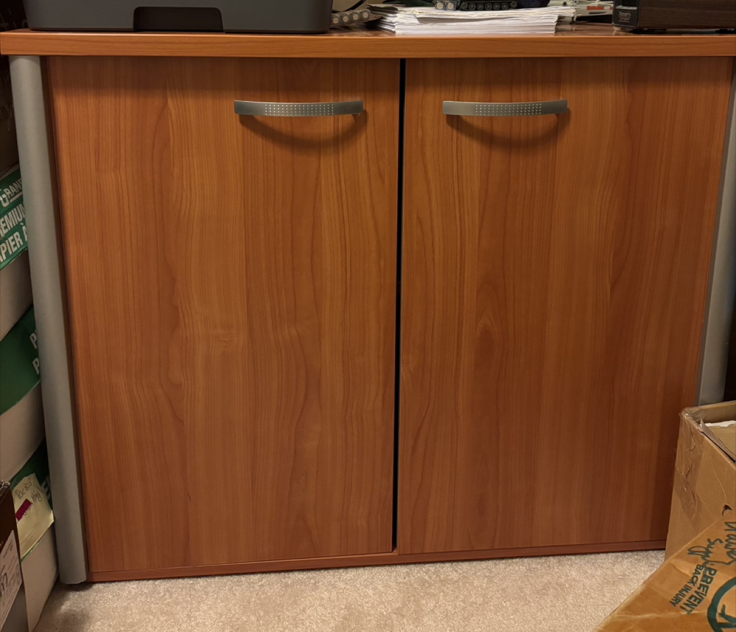 Wood Cabinet with Doors