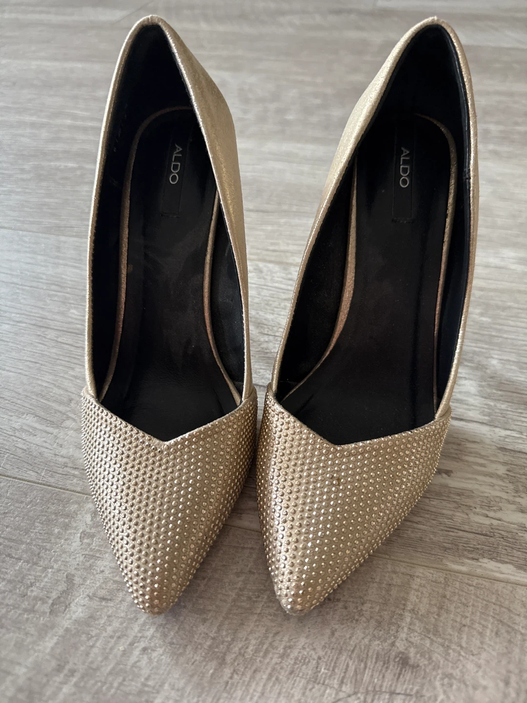 ALDO Gold Heels, Size 6 - photo 4