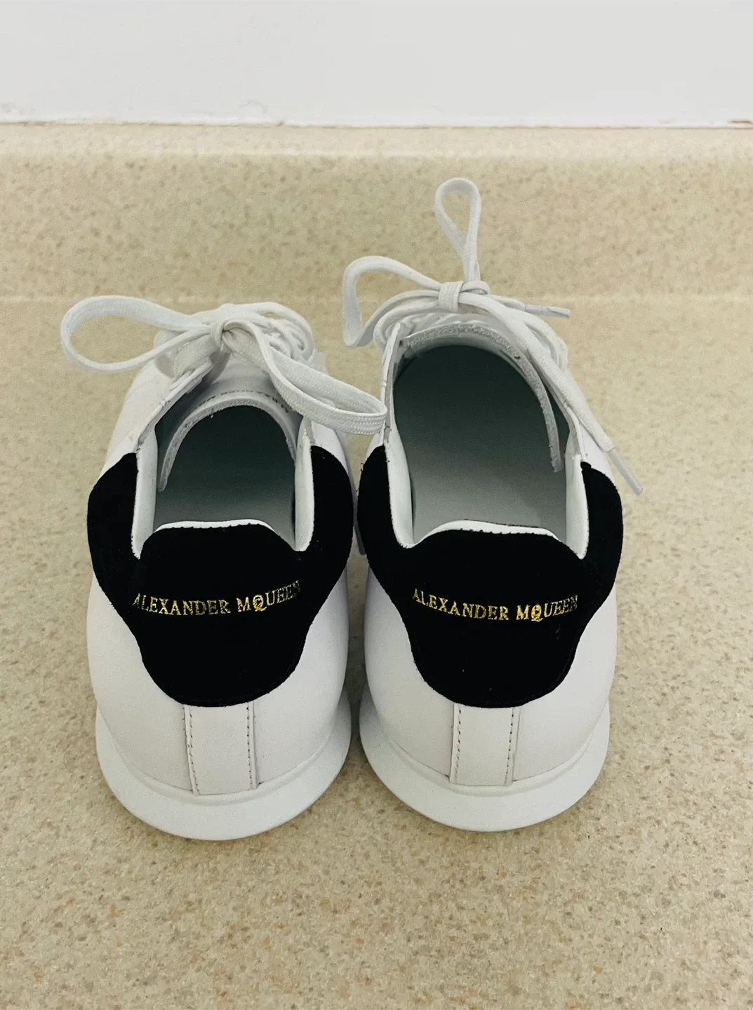 Alexander McQueen White Leather Sneakers image indicator(3)