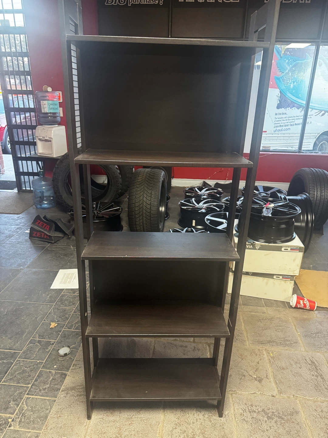 Dark Brown Leaning  Shelf - photo 3