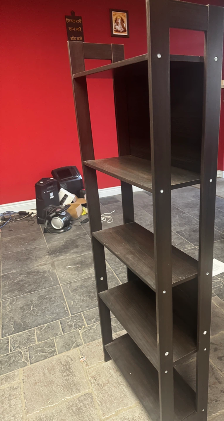Dark Brown Leaning  Shelf - photo 2