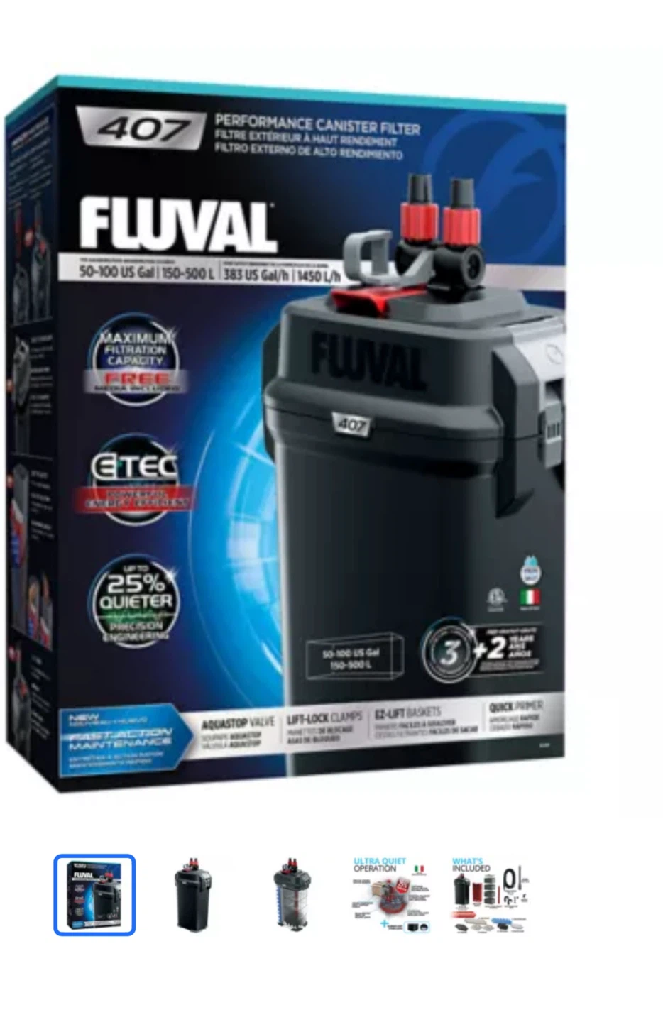 Fluval 407 Performance Canister Filter