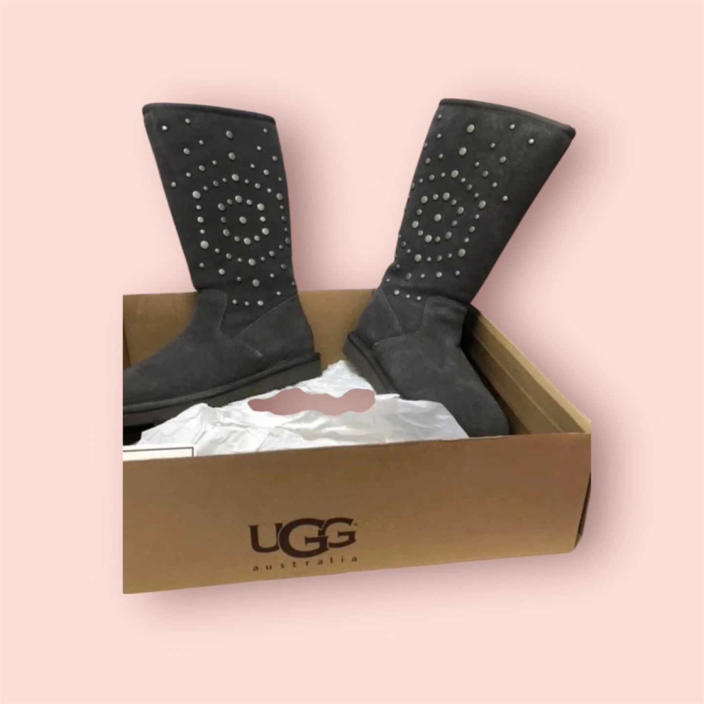 UGG Australia Gray Studded Boots