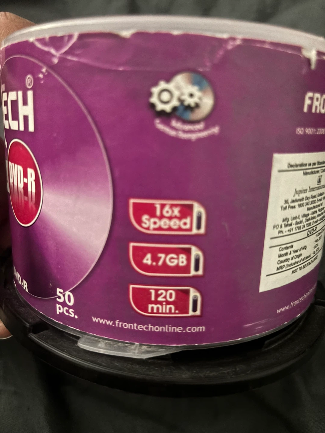 Frontech DVD-R 4.7GB 50pcs