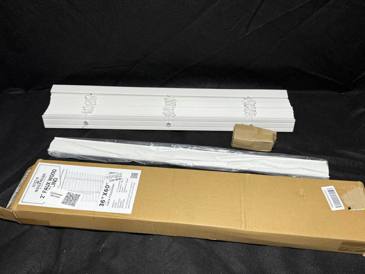 Lotus Windoware 2” Faux Wood Blind – 36” x 60” – New thumbnail