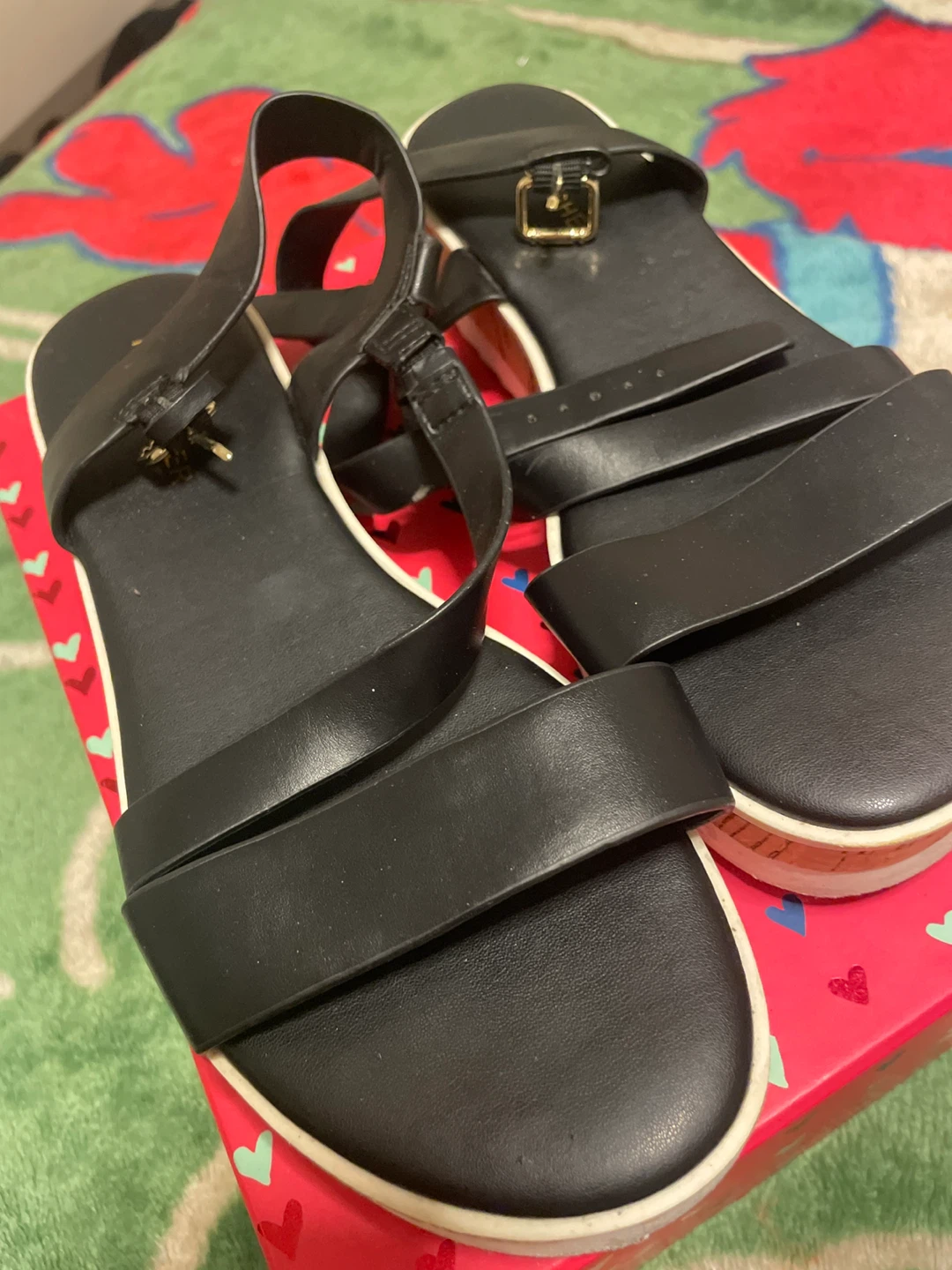 Marc Defang Black Sandals