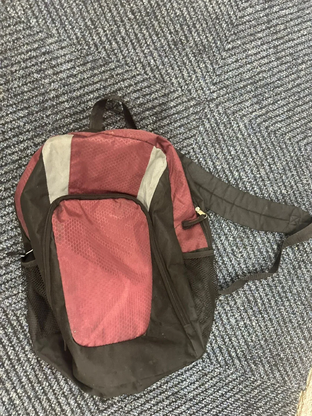 Burgundy & Black Backpack thumbnail