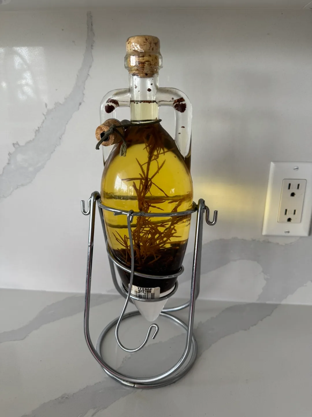 Infused Olive Oil Bottle with Herbs thumbnail