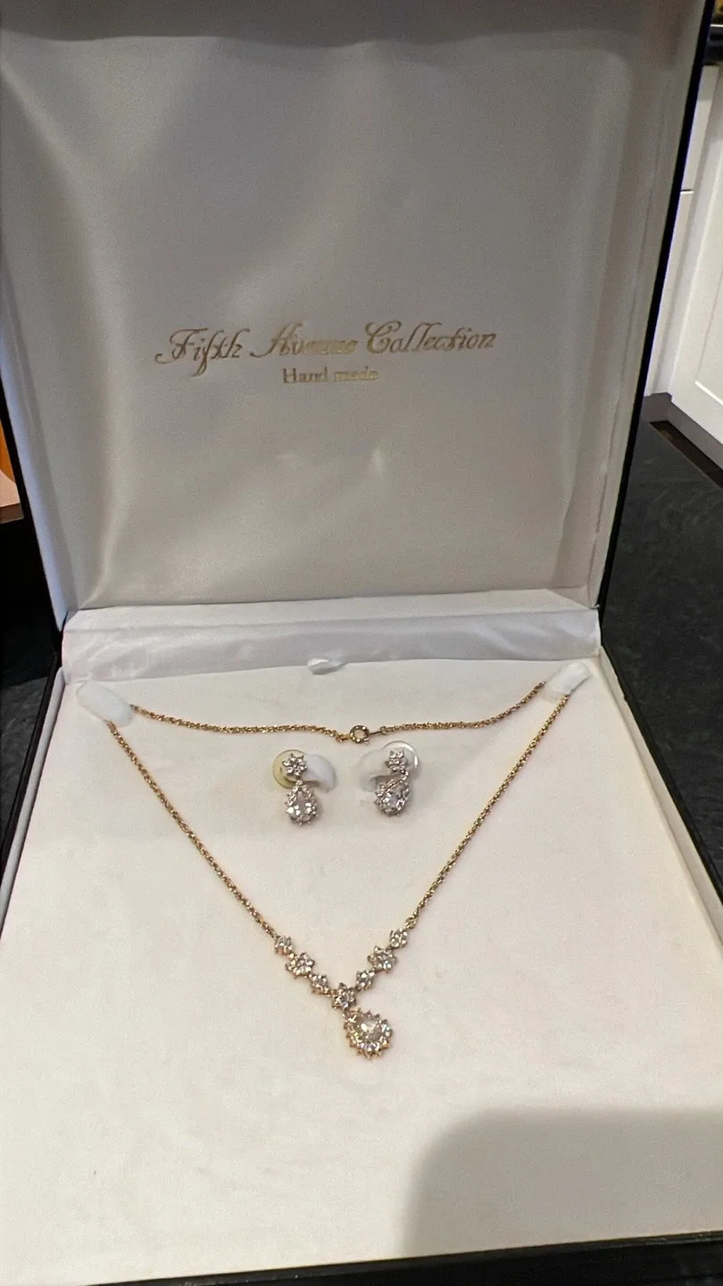 Necklace and Earring Set - Gold Tone image indicator(2)