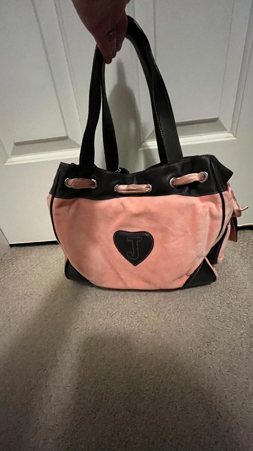 Juicy Couture Pink Velour Tote Bag image indicator(3)