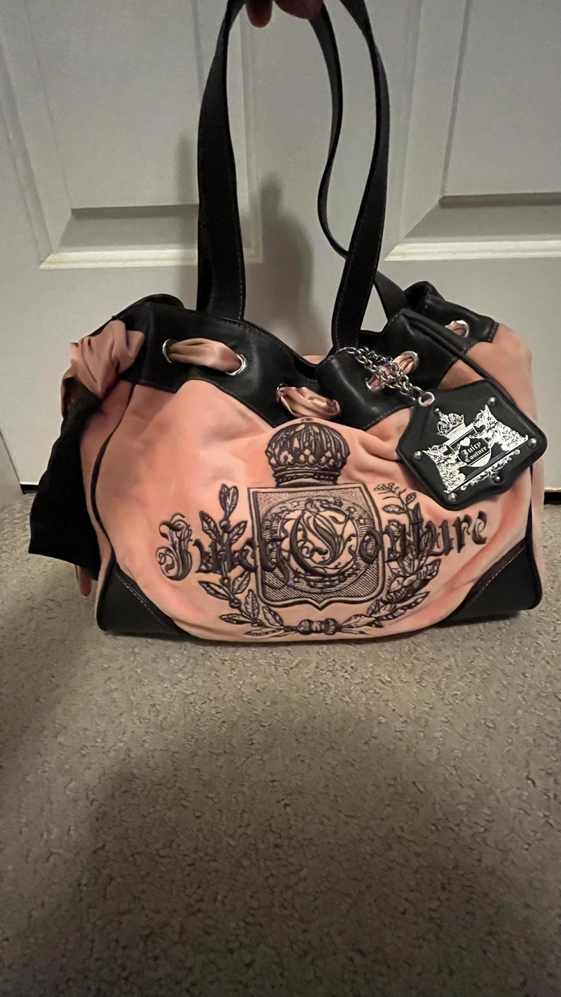 Juicy Couture Pink Velour Tote Bag