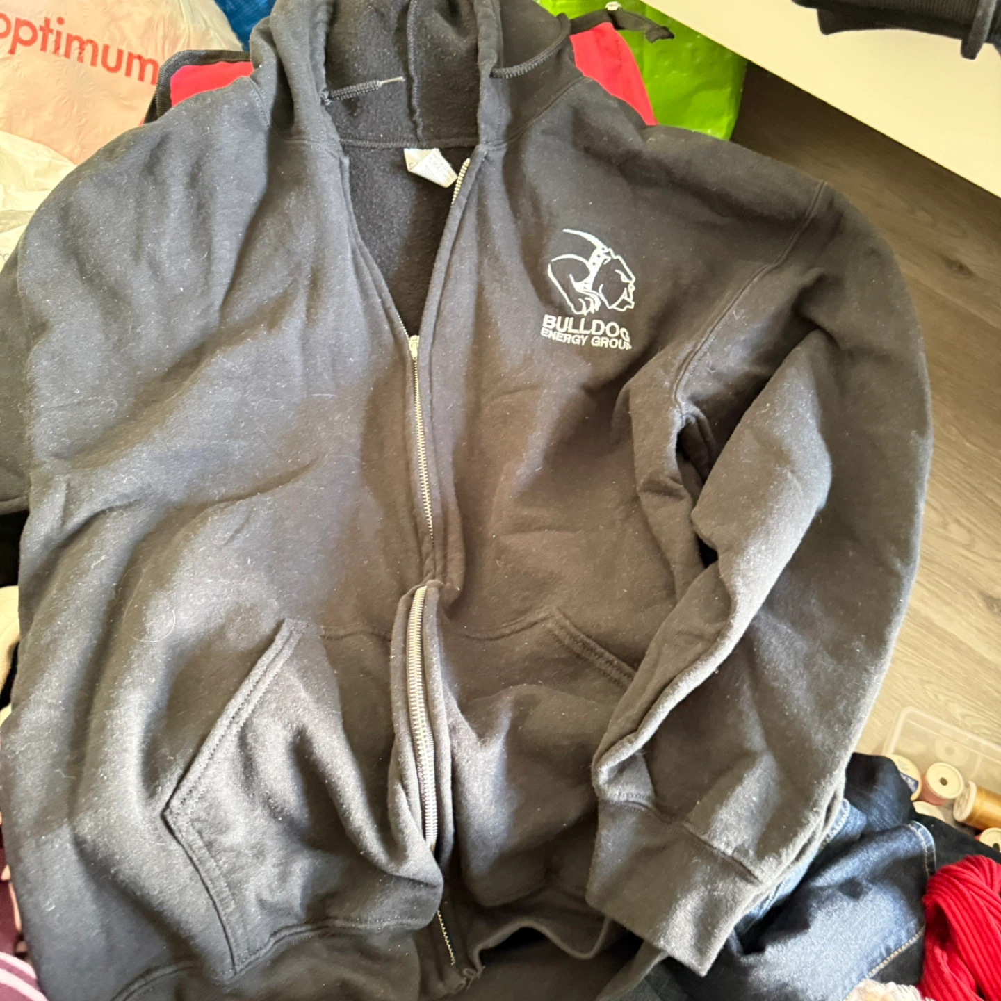 Bulldog Energy Group Black Zip-Up Hoodie - photo 2