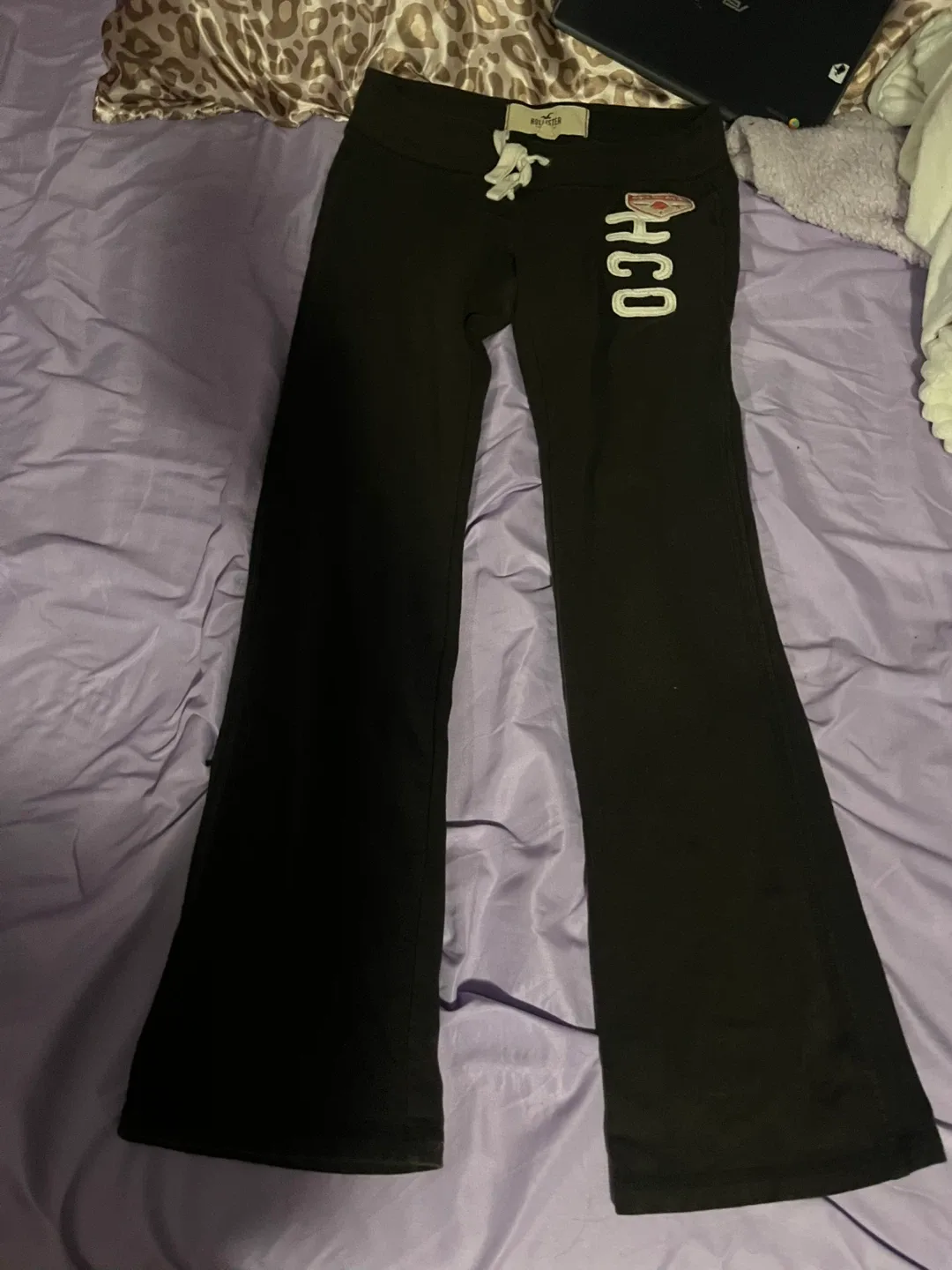 Hollister Brown Flare Sweatpants