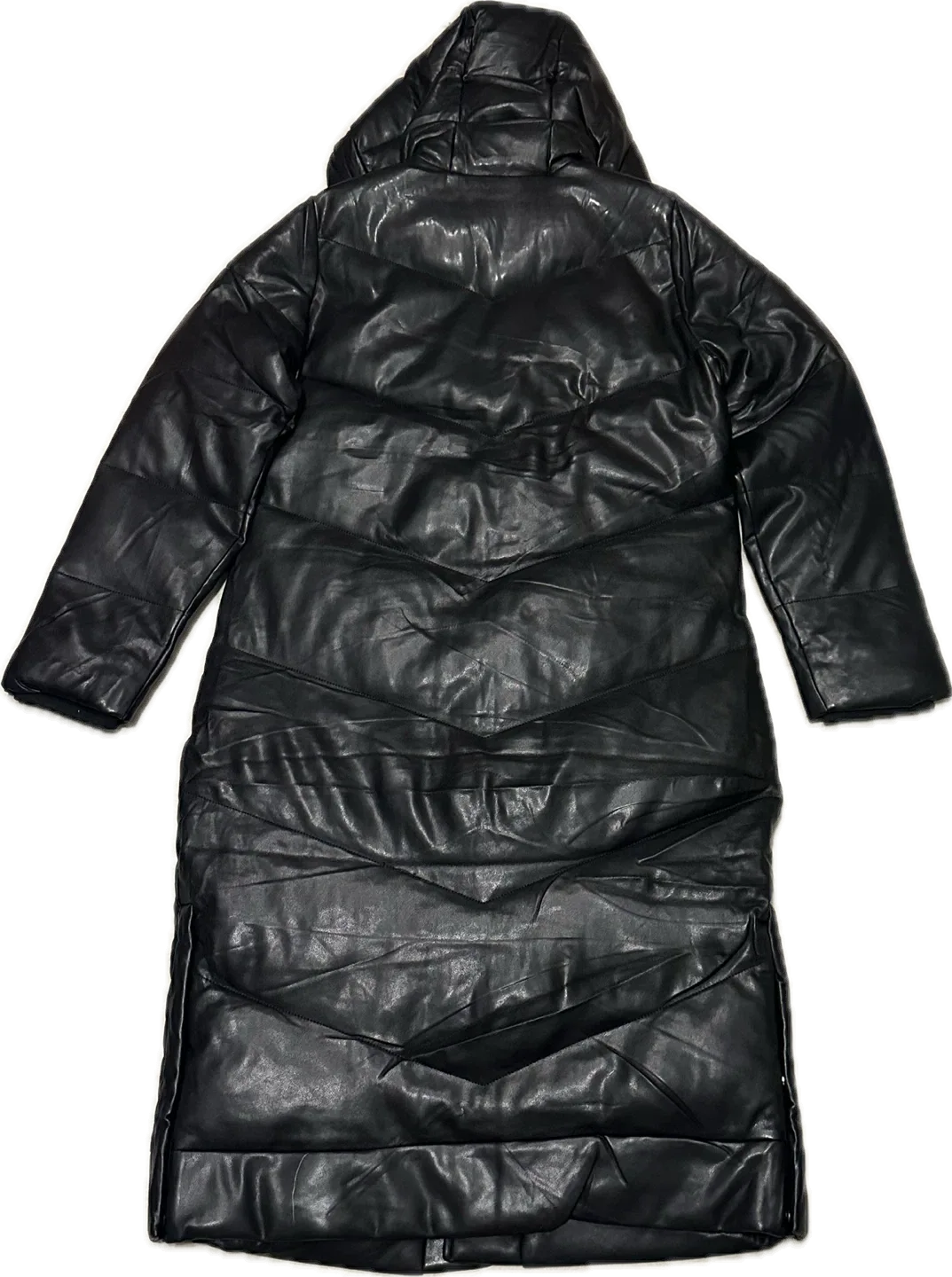 Abercrombie & Fitch Vegan Leather Ultra Long Puffer image indicator(7)