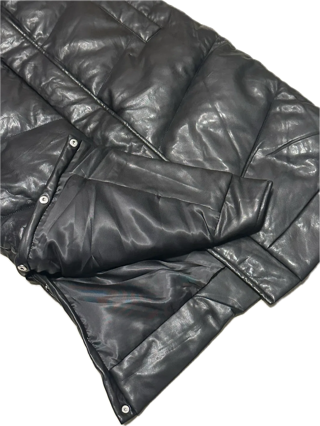 Abercrombie & Fitch Vegan Leather Ultra Long Puffer image indicator(9)