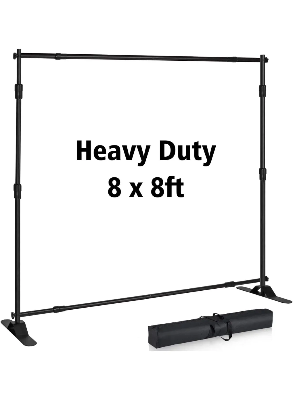 8x8 ft Backdrop Banner Stand, Heavy Duty thumbnail