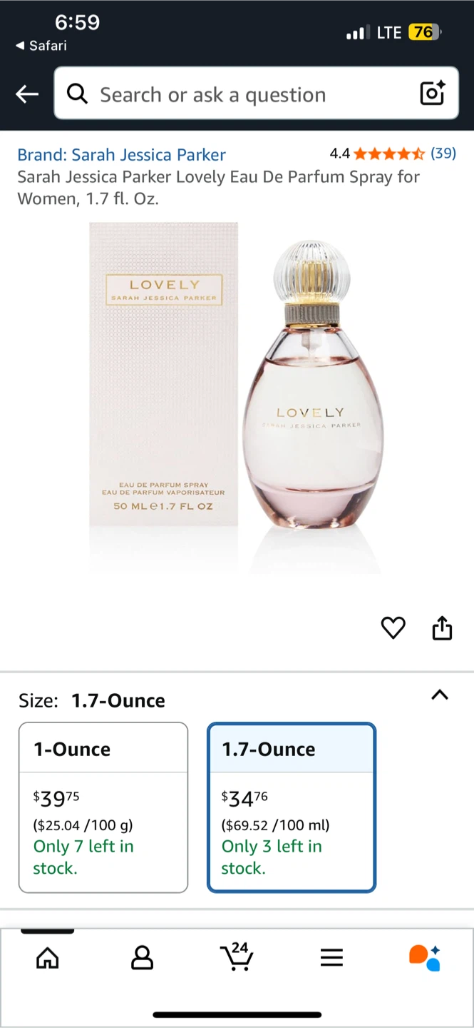 Sarah Jessica Parker Lovely Eau De Parfum 1.7 fl oz - photo 2