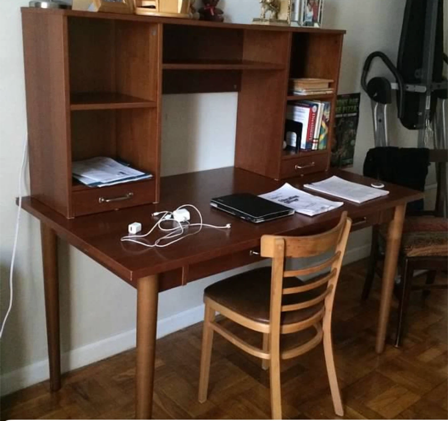Large Desk with a hutch. Firm price