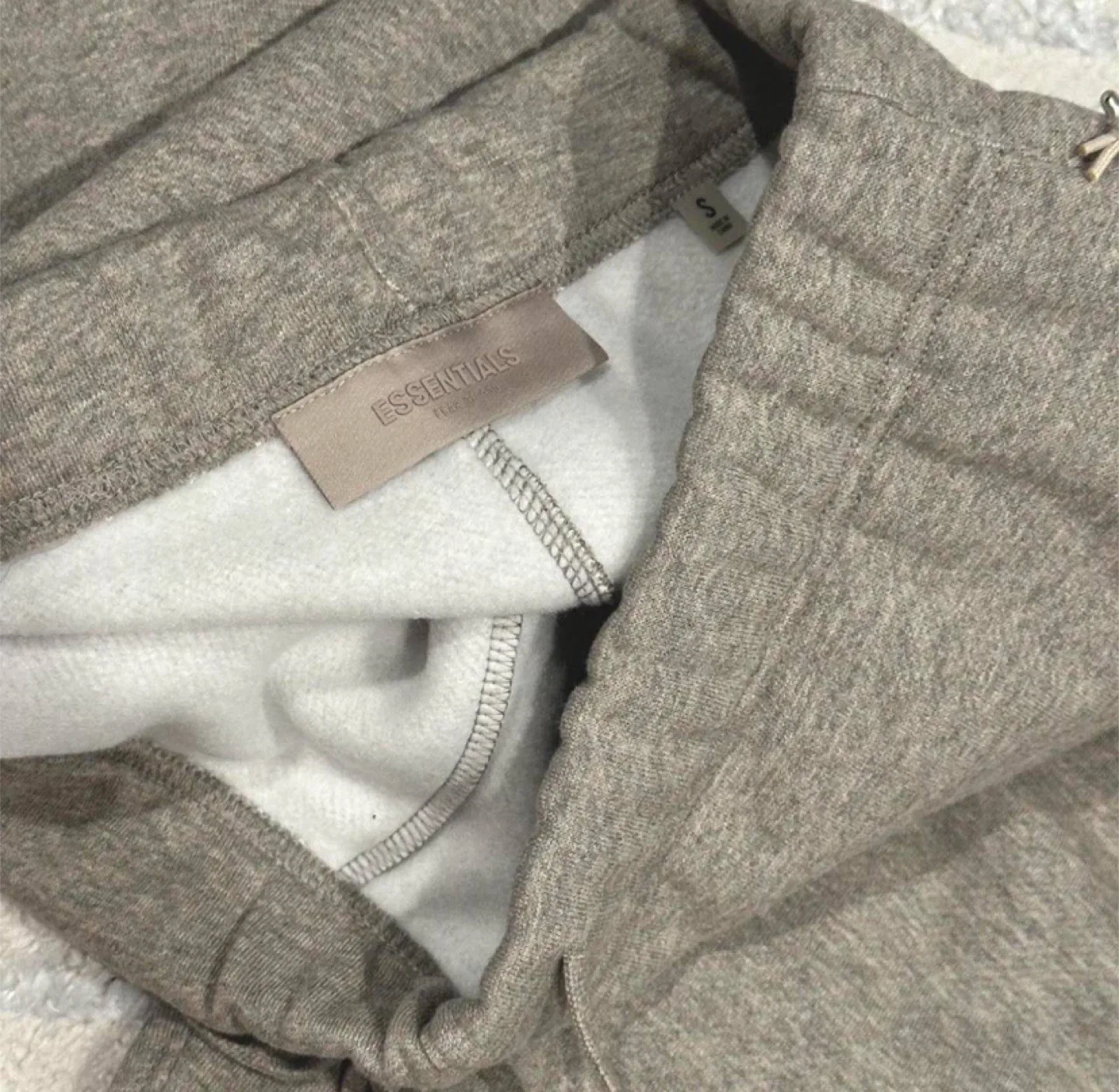 Essentials Fear Of God Dark Oatmeal Sweatpants image indicator(4)