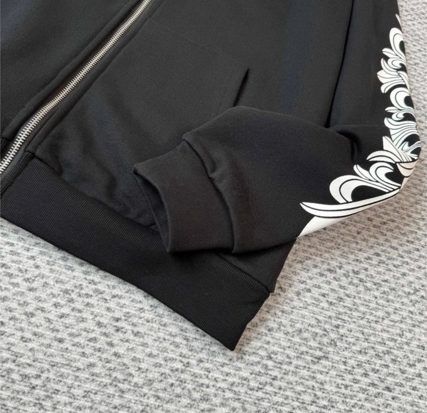 Chrome Hearts X Rolling Stones Black Zip Up Hoodie image indicator(5)