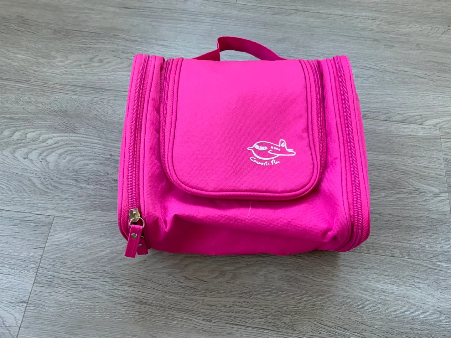 Cosmetic Bag - Pink Travel Toiletry Organizer image indicator(2)