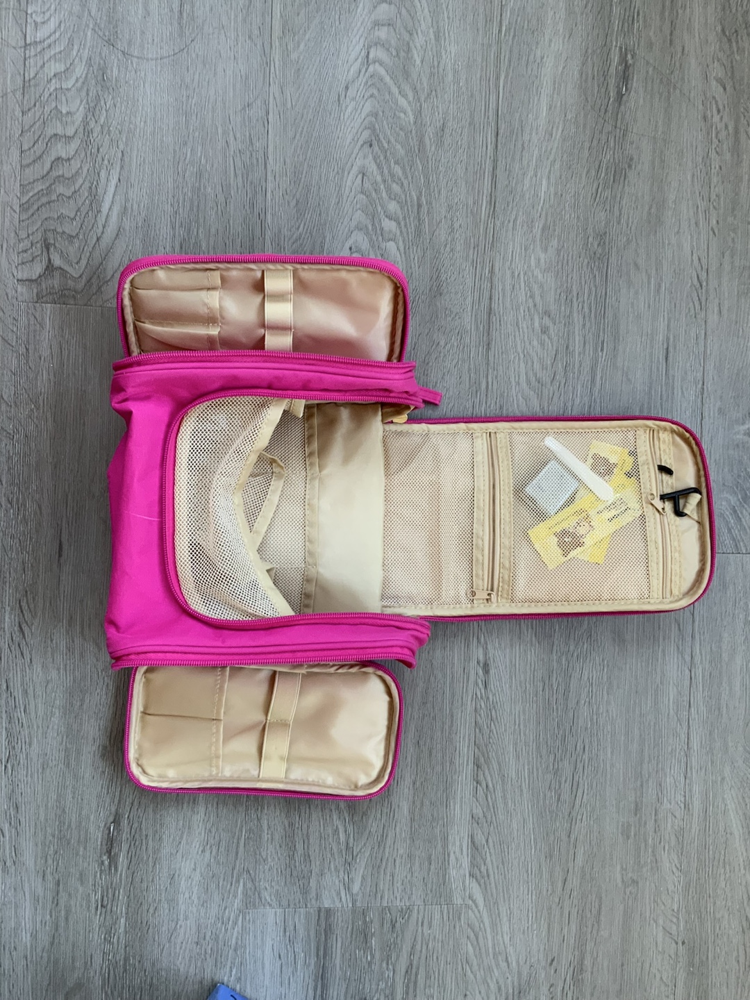 Cosmetic Bag - Pink Travel Toiletry Organizer