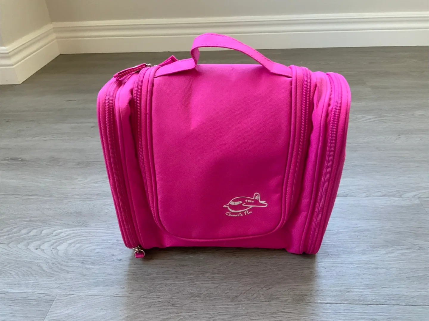 Cosmetic Bag - Pink Travel Toiletry Organizer image indicator(4)