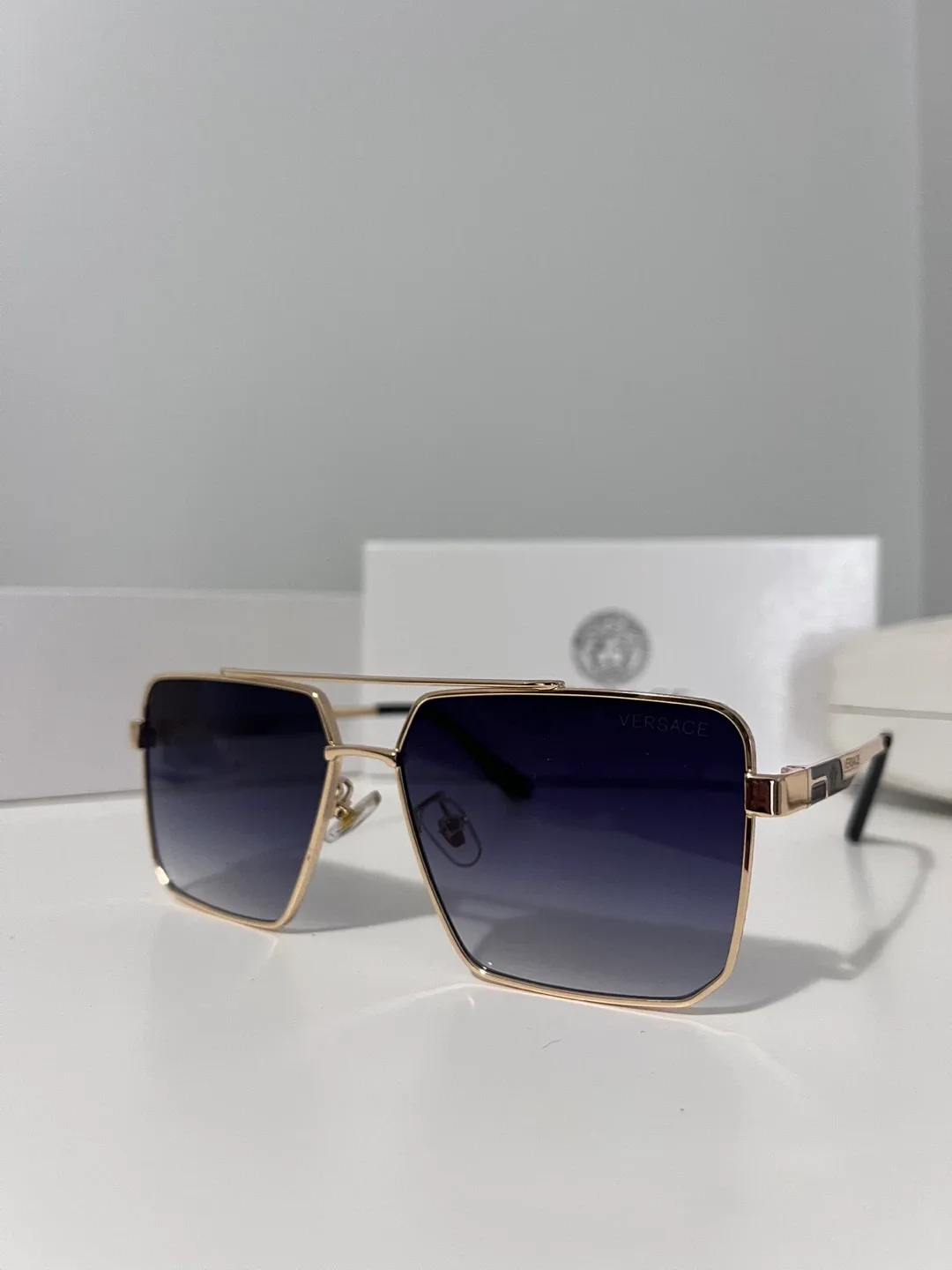 Versace Gold Frame Sunglasses