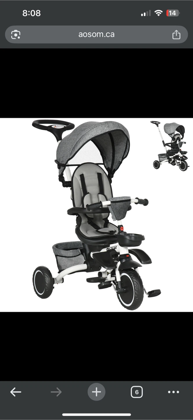 Like New aosom Tricycle for Toddlers - photo 3