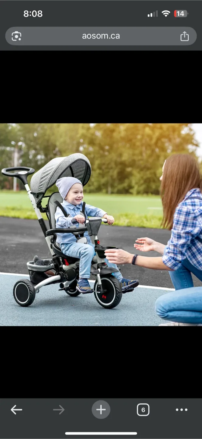 Like New aosom Tricycle for Toddlers thumbnail