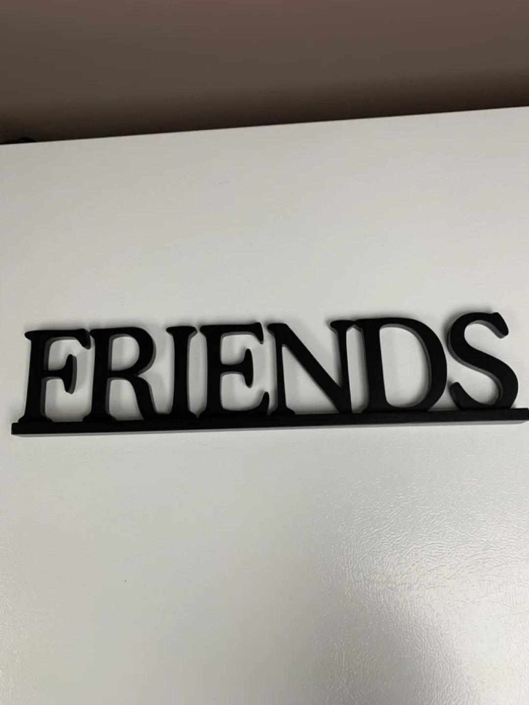 🥕Friends Black Wooden Word Sign image indicator(5)