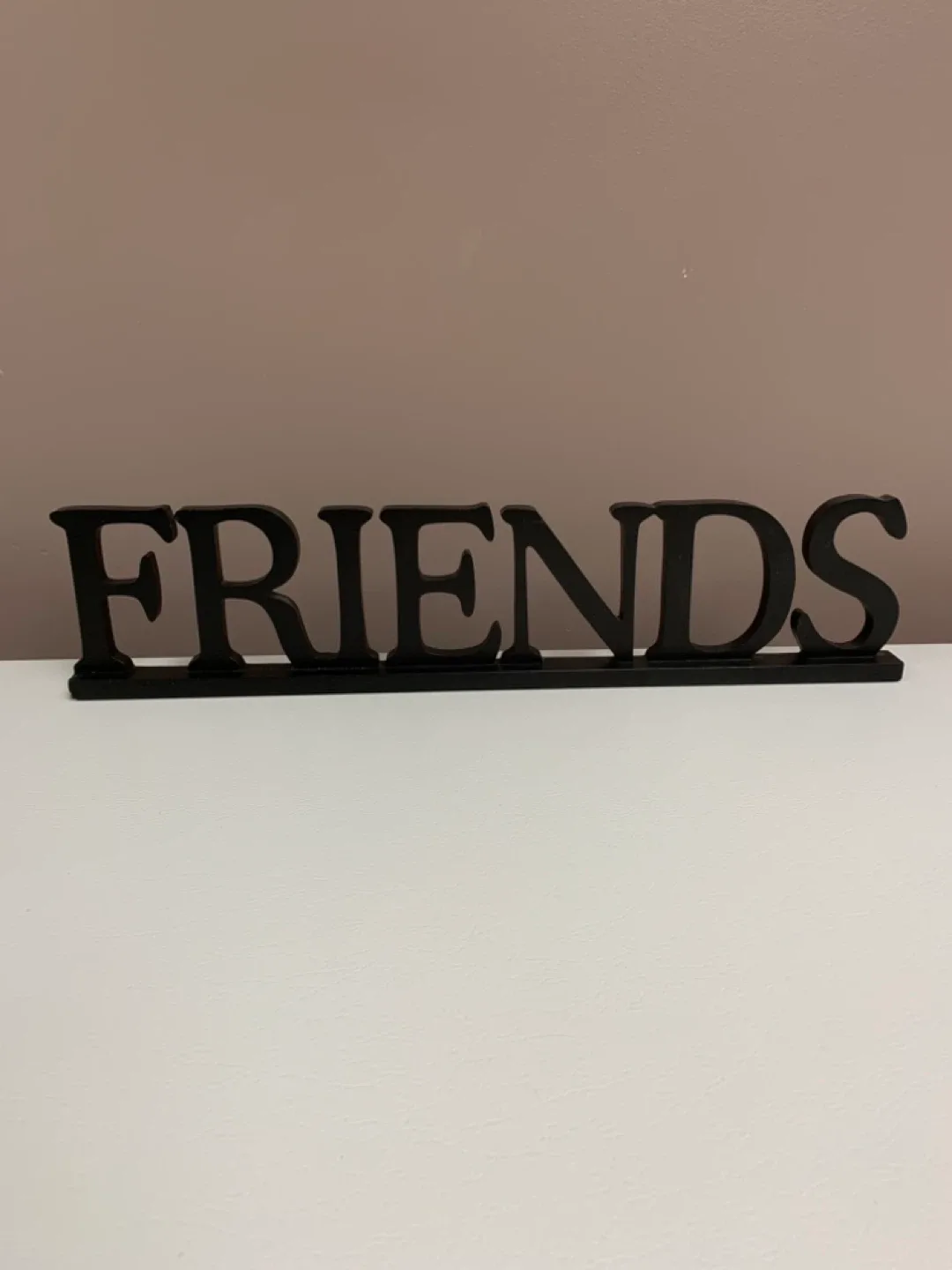 🥕Friends Black Wooden Word Sign image indicator(2)