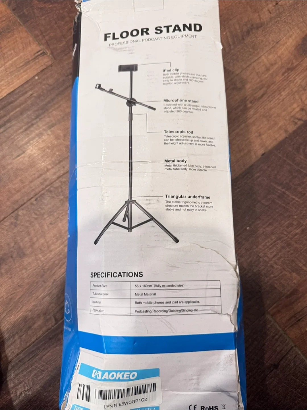 Aokeo Floor Stand Professional Podcasting Equipment thumbnail