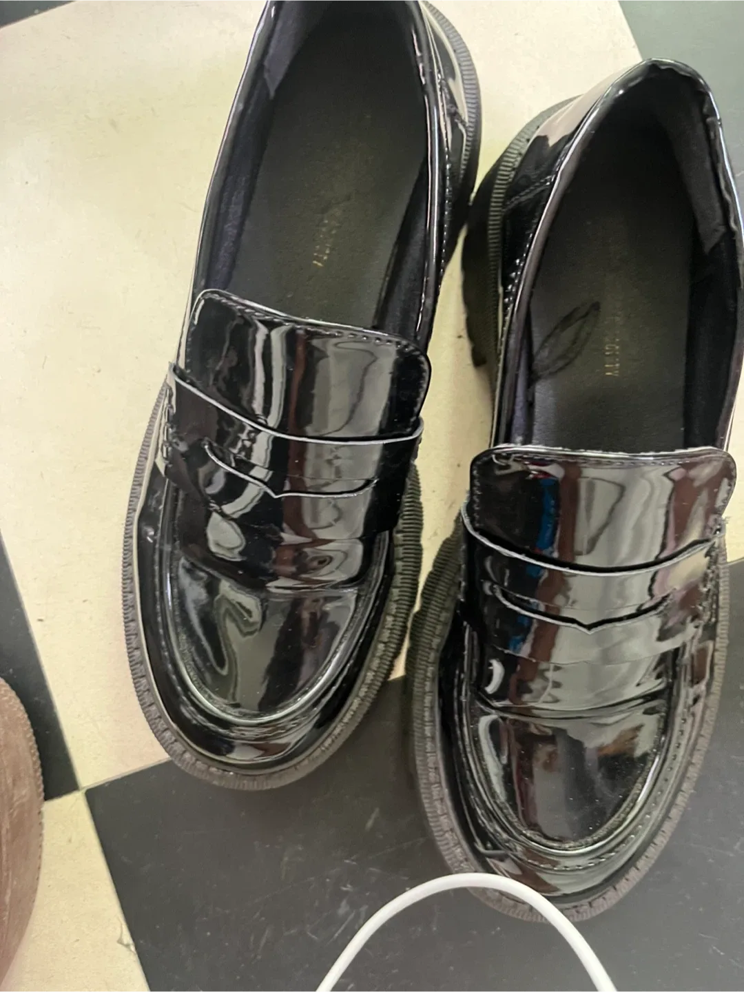 Black Patent Leather Loafers thumbnail