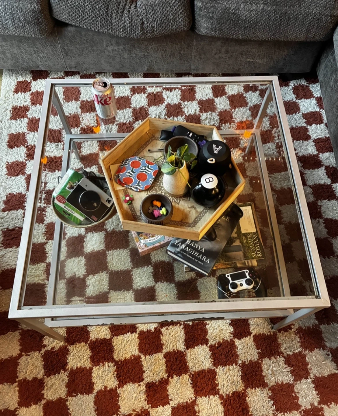 Glass Top Coffee Table - photo 2