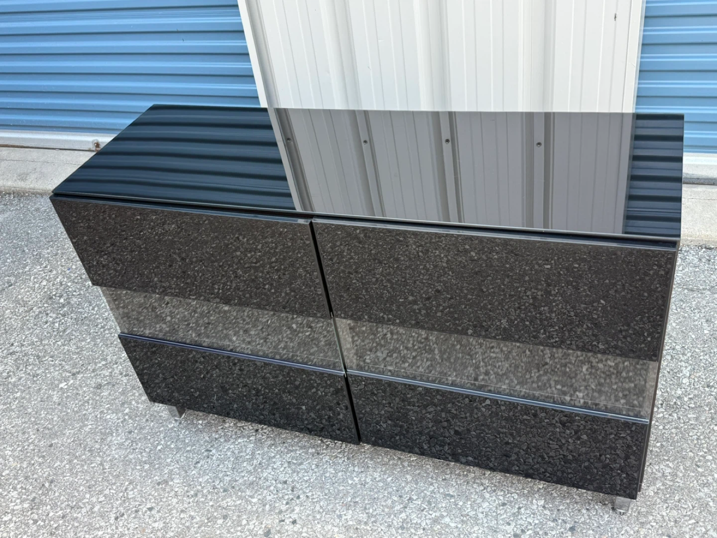 IKEA Glass Dresser Black - photo 3