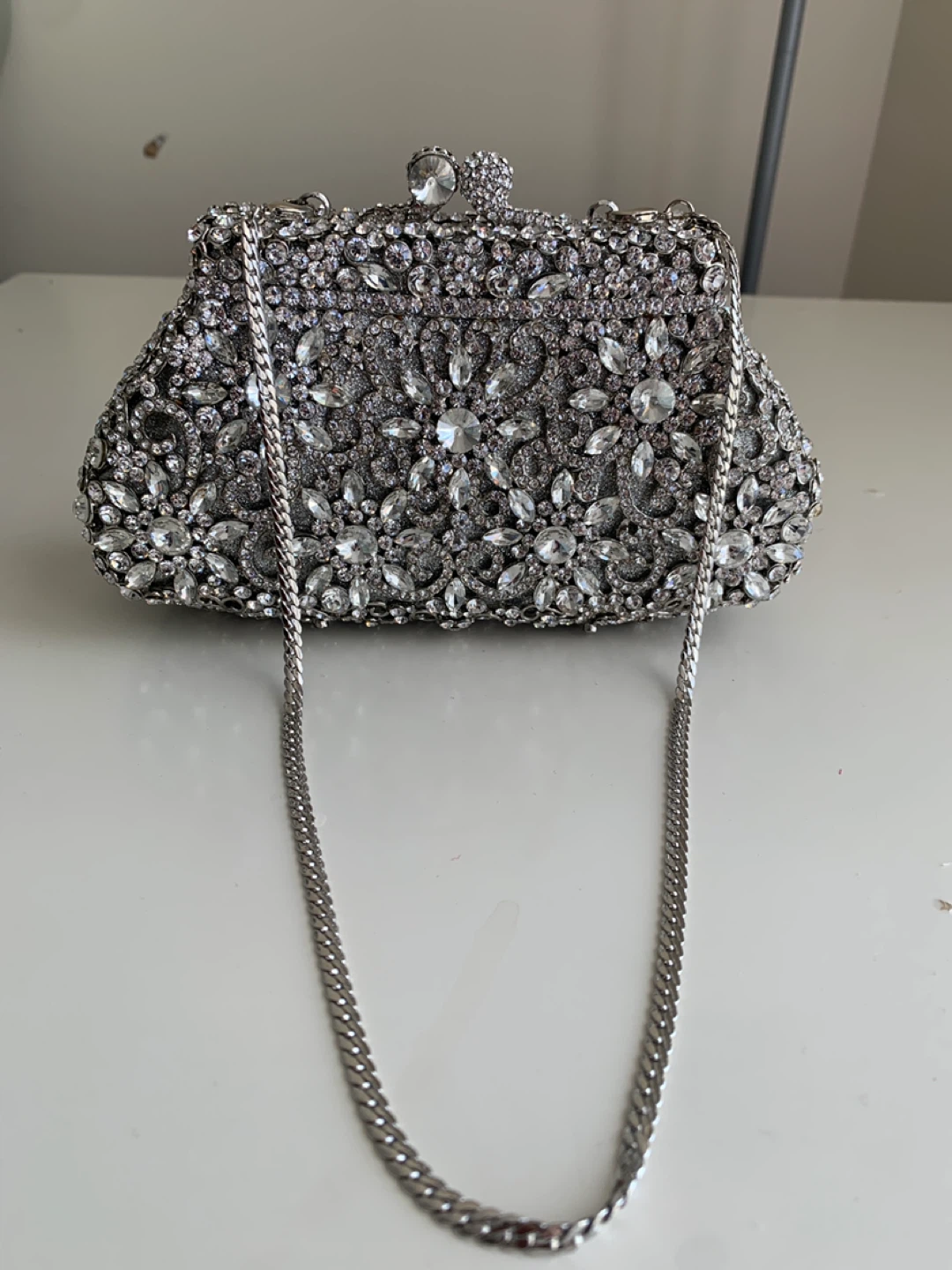 Rhinestone Evening Clutch Bag