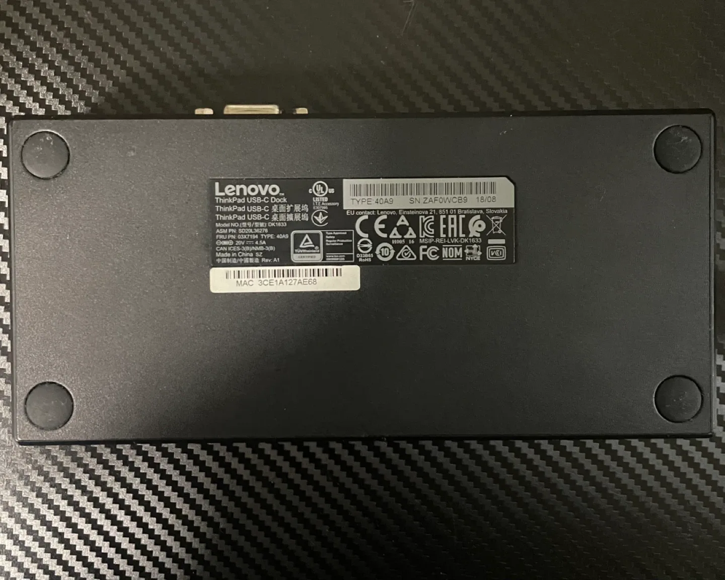 Lenovo ThinkPad USB-C Dock 40AS image indicator(4)