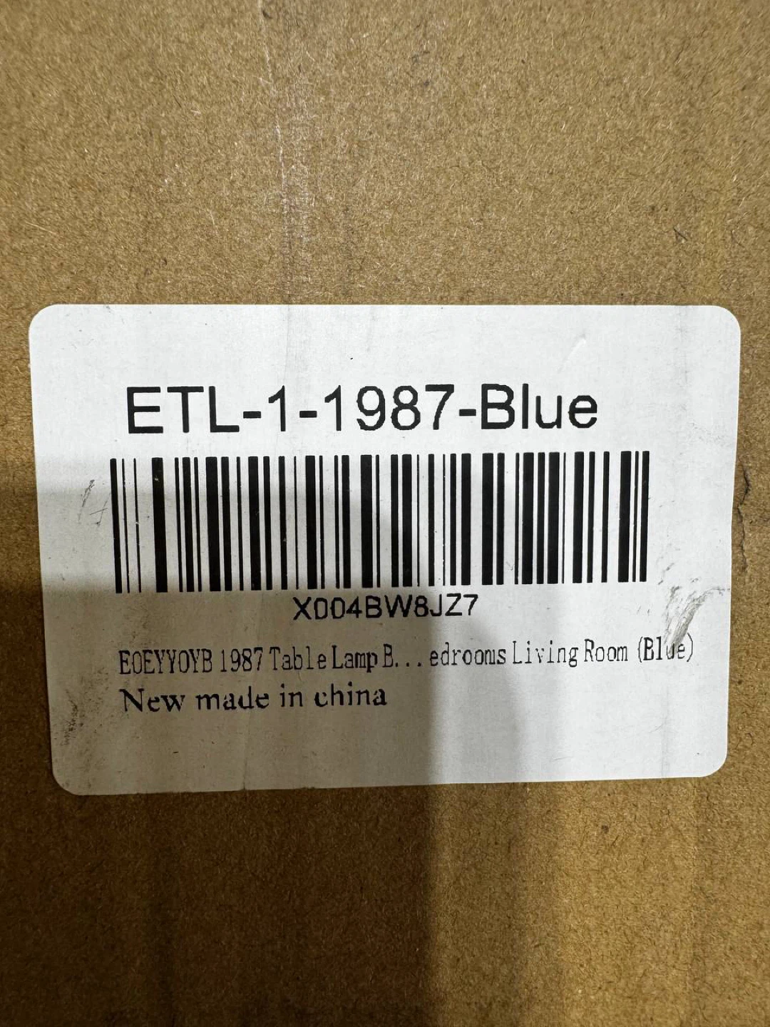 EOEYYOYB Vase Designed Table Lamp – Blue – NEW - photo 3