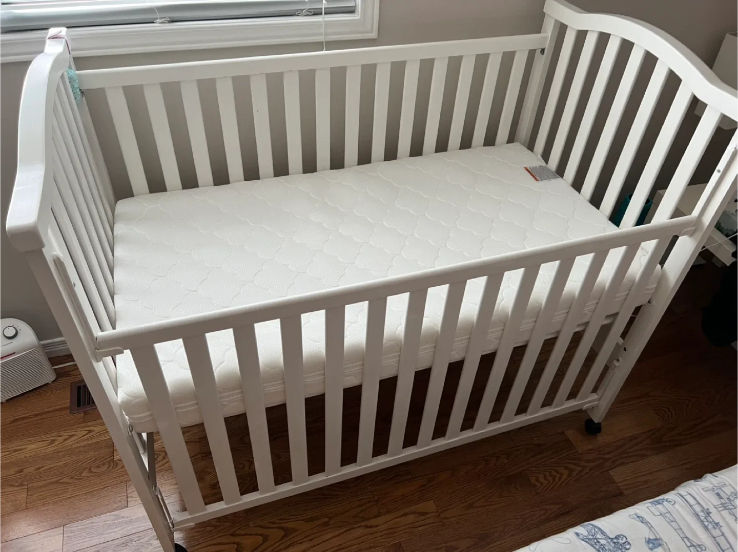 White Baby Crib
