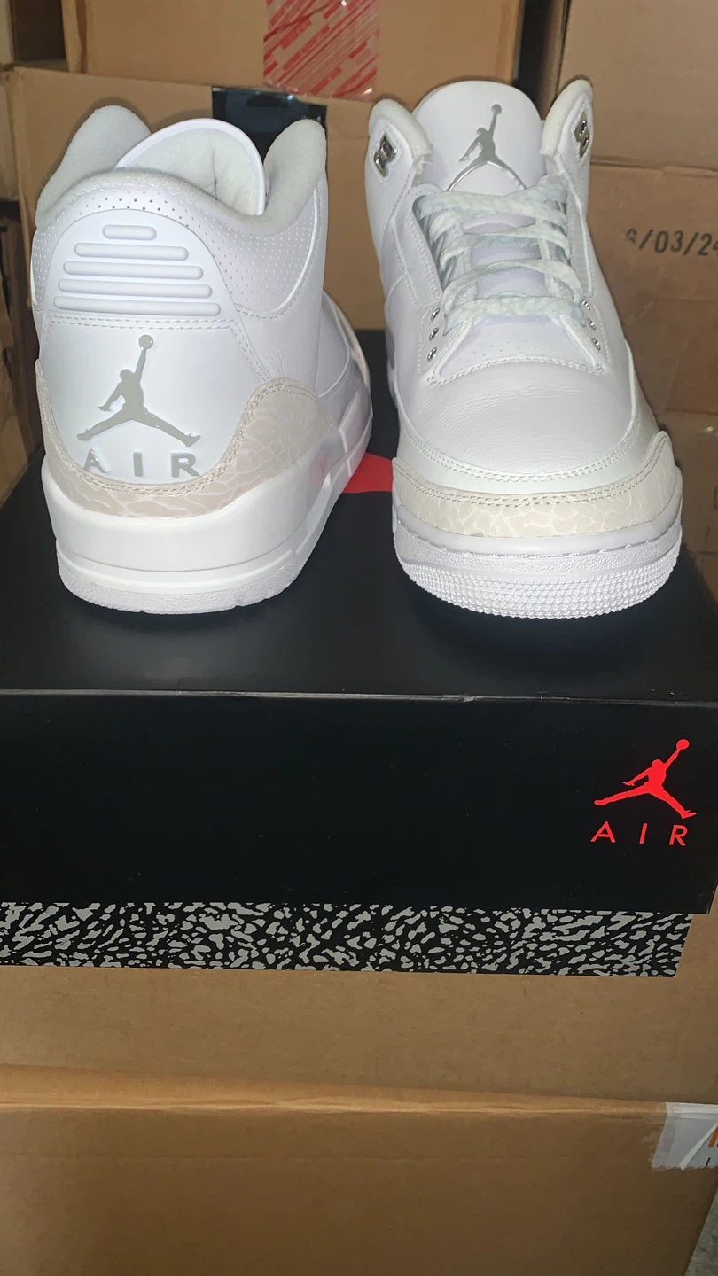 Brand new men’s retro 3 pure money size 10.5 - photo 3
